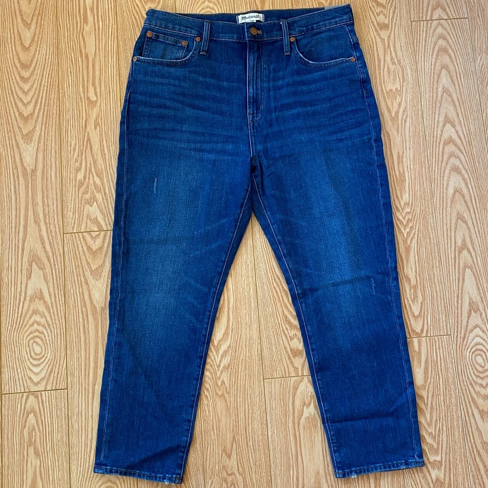 NWT MADEWELL High Rise Slim Crop Boyjean